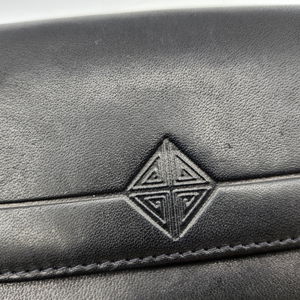 Vintage Amity Black Leather Cowhide Wallet - Picture 2 of 7